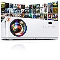 Los mejores  - Proyector Bluetooth 1080P- TOPTRO 7200 LM Proyector Full HD 1920x1080 Soporta 4K - Proyectores Cine en Casa LED 100-000…